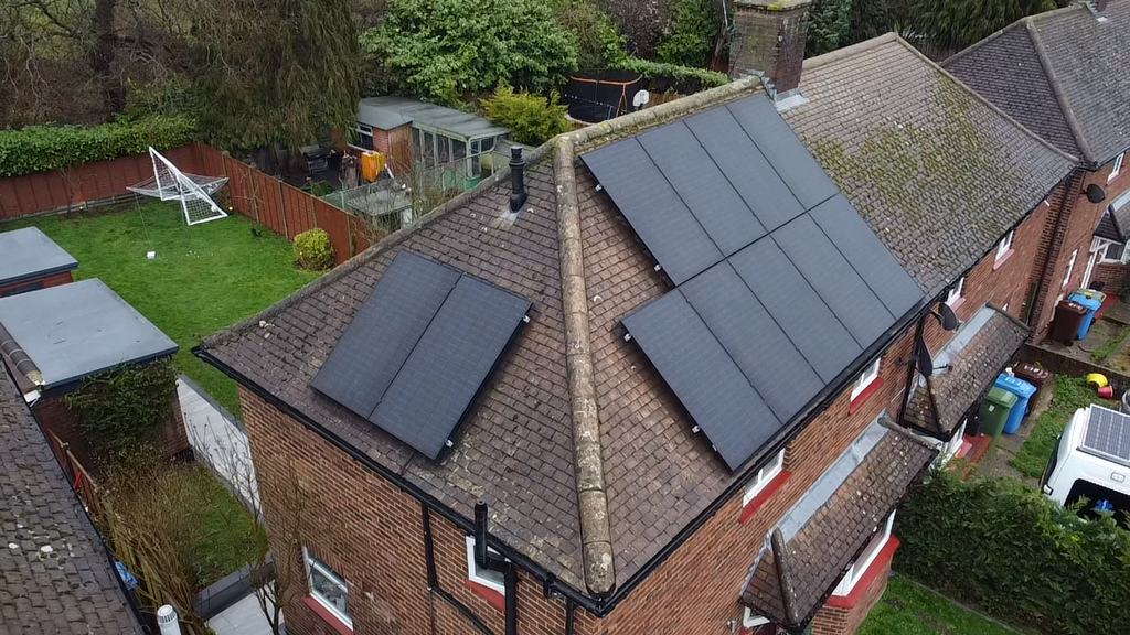 Solar panel installation woking